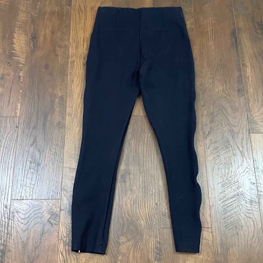 Spanx "The Perfect Pant Ankle Piped Skinny" Navy Blue - Picture 8 of 9